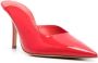 GIABORGHINI Abella 100mm leather mules Red - Thumbnail 2