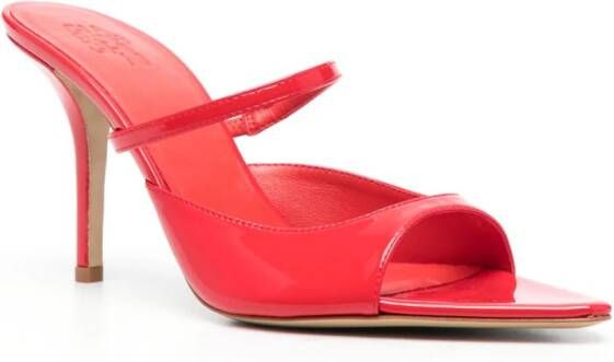 GIABORGHINI Aimeline 85mm patent mules Red