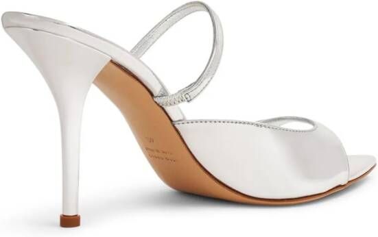 GIABORGHINI Aimeline leather sandals Silver