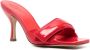 GIABORGHINI Alodie 80mm patent-leather mules Red - Thumbnail 2