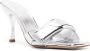 GIABORGHINI Alodie 85mm leather mules Silver - Thumbnail 2