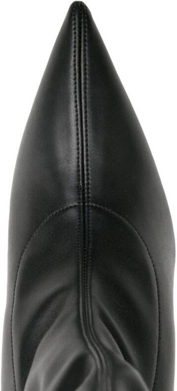 GIABORGHINI Barthelise 100mm leather boots Black