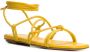 GIABORGHINI Bella flat leather sandals Yellow - Thumbnail 2