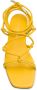 GIABORGHINI Bella flat leather sandals Yellow - Thumbnail 4