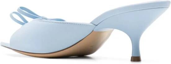 GIABORGHINI Blanche 50mm leather mules Blue