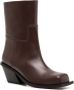 GIABORGHINI Blondine 75mm leather boots Brown - Thumbnail 2
