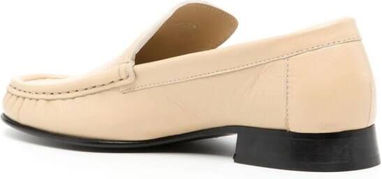 GIABORGHINI Bodil leather loafers Neutrals