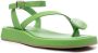GIABORGHINI buckle-fastening open-toe sandals Green - Thumbnail 2