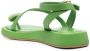 GIABORGHINI buckle-fastening open-toe sandals Green - Thumbnail 3