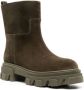 GIABORGHINI chunky-sole cal-suede boots Green - Thumbnail 2