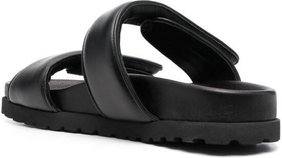 GIABORGHINI double-strap flat sandals Black