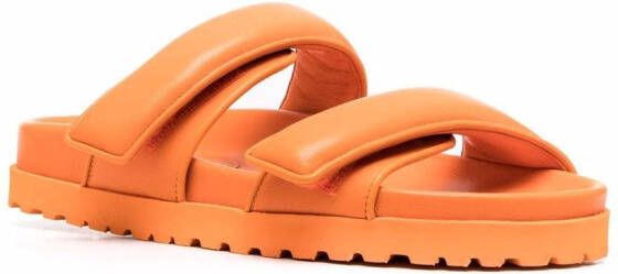 GIABORGHINI double-strap flat sandals Orange