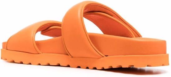 GIABORGHINI double-strap flat sandals Orange