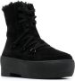 GIABORGHINI flatform lace-up suede boots Black - Thumbnail 2