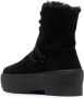 GIABORGHINI flatform lace-up suede boots Black - Thumbnail 3