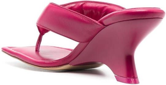 GIABORGHINI flip flop heeled sandals Pink