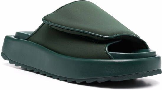 GIABORGHINI Gia 1 touch-strap sandals Green