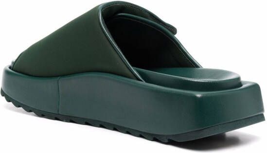GIABORGHINI Gia 1 touch-strap sandals Green