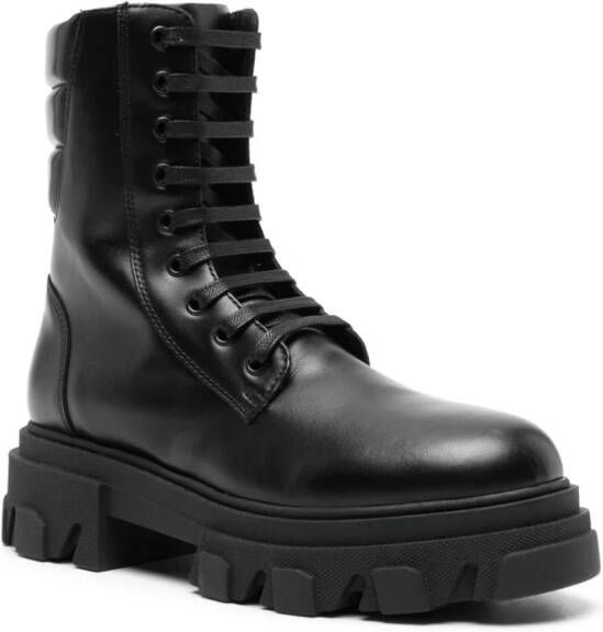GIABORGHINI Gia 35mm leather boots Black
