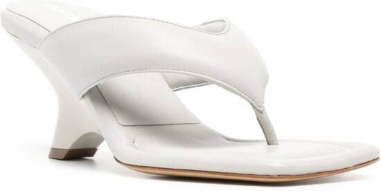 GIABORGHINI Gia 40mm thong sandals Grey