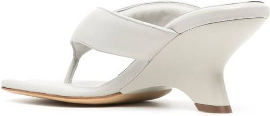 GIABORGHINI Gia 40mm thong sandals Grey