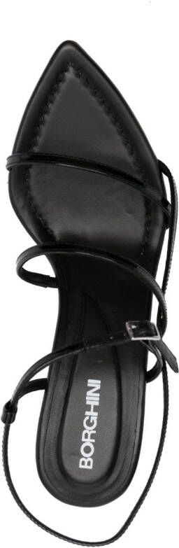 GIABORGHINI Gia26 70mm leather sandals Black