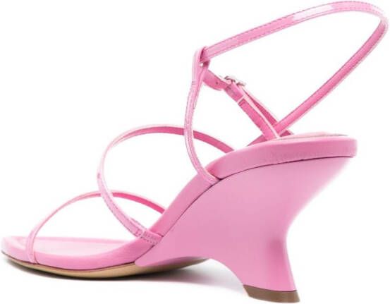 GIABORGHINI Gia26 70mm leather sandals Pink