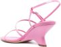 GIABORGHINI Gia26 70mm leather sandals Pink - Thumbnail 3