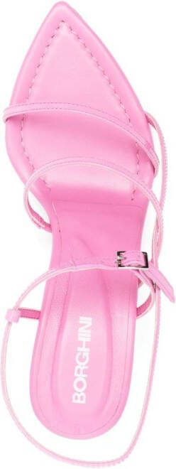 GIABORGHINI Gia26 70mm leather sandals Pink