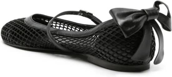 GIABORGHINI Grete mesh ballerina shoes Black