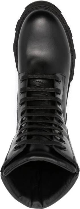 GIABORGHINI lace-up leather boots Black