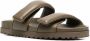 GIABORGHINI leather double-strap sandals Green - Thumbnail 2