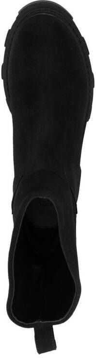 GIABORGHINI lug-sole suede ankle boots Black