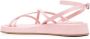 GIABORGHINI multi-way strap flatform sandals Pink - Thumbnail 3