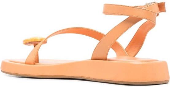 GIABORGHINI open-toe sandals Orange