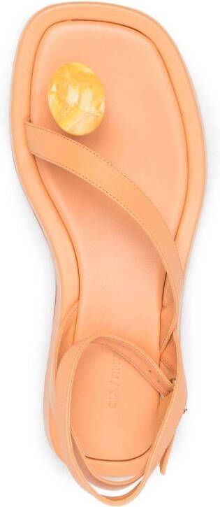 GIABORGHINI open-toe sandals Orange
