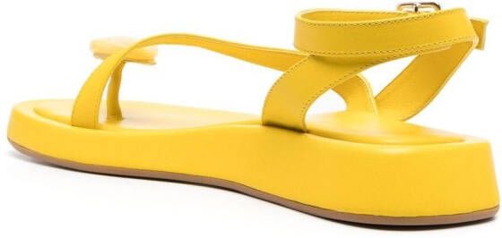GIABORGHINI open-toe sandals Yellow