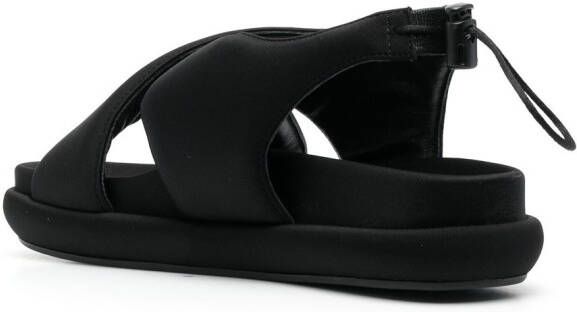 GIABORGHINI padded-design chunky sandals Black