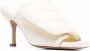 GIABORGHINI padded leather mules White - Thumbnail 2