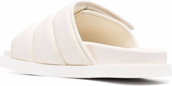 GIABORGHINI padded slip-on sandals Neutrals