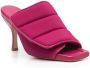GIABORGHINI padded touch-strap 95mm mules Pink - Thumbnail 2