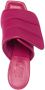 GIABORGHINI padded touch-strap 95mm mules Pink - Thumbnail 4