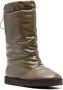 GIABORGHINI patent padded knee-high boots Brown - Thumbnail 2