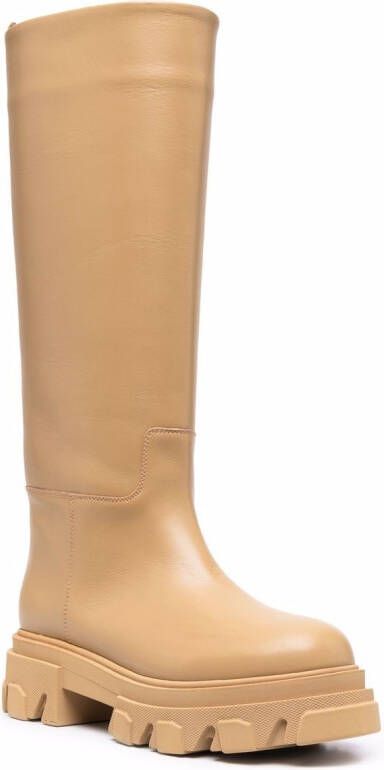 GIABORGHINI Perni 07 leather boots Neutrals