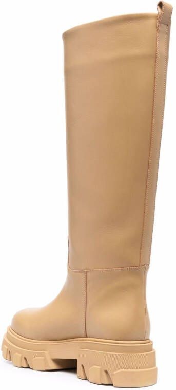 GIABORGHINI Perni 07 leather boots Neutrals