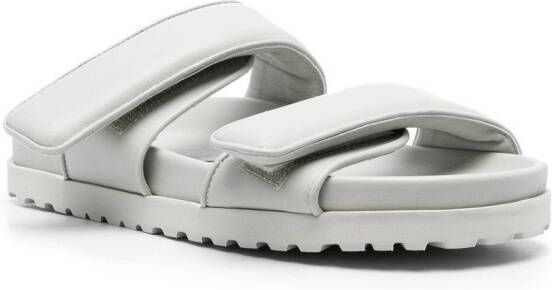 GIABORGHINI Perni 11 double-strap slides Grey