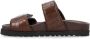 GIABORGHINI Perni 11 faux-leather sandals Brown - Thumbnail 3