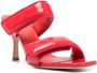 GIABORGHINI Perni 80mm double-strap sandals Red - Thumbnail 2