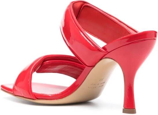GIABORGHINI Perni 80mm double-strap sandals Red