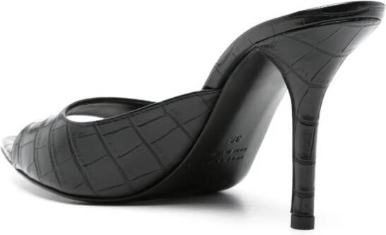 GIABORGHINI Perni 85mm leather mules Black